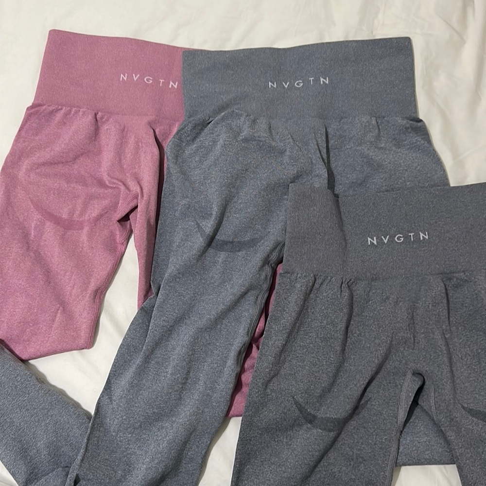 NVGTN 2 leggings and 1 biker shorts